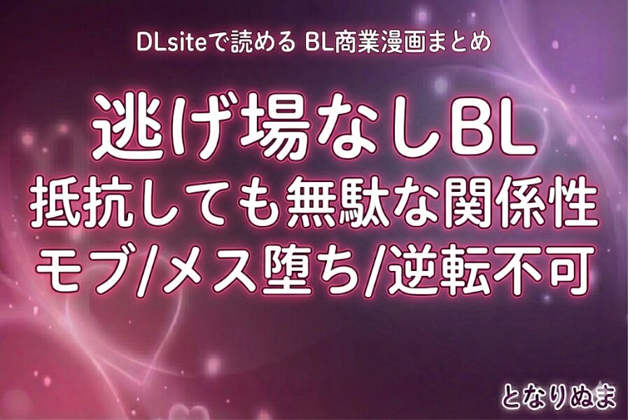逃げ場なし BL メス堕ち モブ受け 執着攻め おすすめ